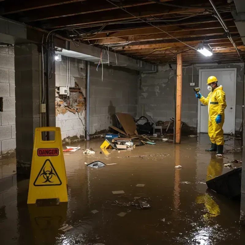 Flooded Basement Electrical Hazard in Tellico Village, TN Property